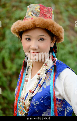 Indianerin, Sikkim, Indien, Asien, Herr #786 Stockfoto