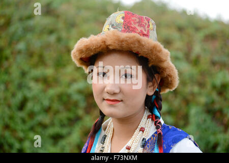 Indianerin, Sikkim, Indien, Asien, Herr #786 Stockfoto