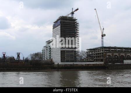 Wohnhaus-Bau in Rotherhithe London Stockfoto