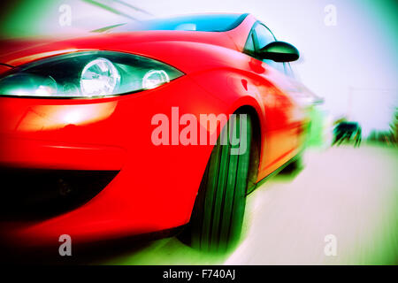 Abstraktes Bild von Konzept Auto Geschwindigkeit Stockfoto