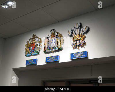 Royal Warrants statt von Jaguar Land Rover, fotografiert am Lode Lane Sitz, Solihull Stockfoto