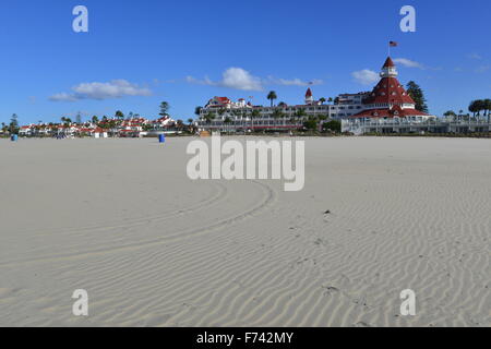 Hotel del Coronado Beach front Hotel in der Stadt Coronado Stockfoto