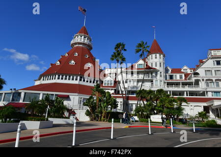 Hotel del Coronado Beach front Hotel in der Stadt Coronado Stockfoto