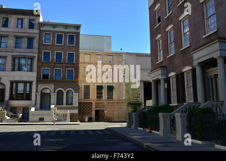 Straße Film setzt in den Paramount Studios in Los Angeles. Stockfoto