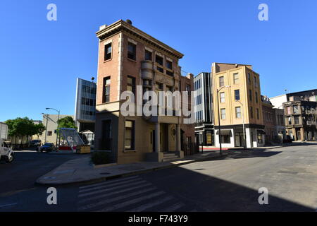 Straße Film setzt in den Paramount Studios in Los Angeles. Stockfoto