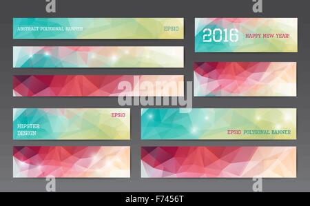 Abstrakte Banner-Vorlagen Stock Vektor