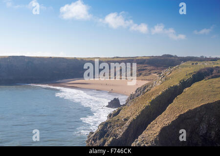 Barafundle Bay Beach Stackpole Estate Pembrokeshire Wales UK Stockfoto
