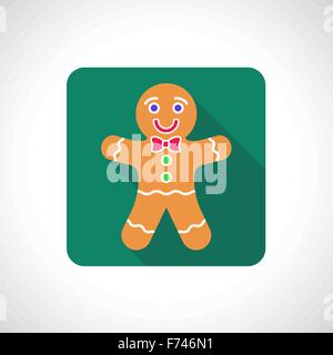 Weihnachten-Lebkuchen-Symbol. Stock Vektor