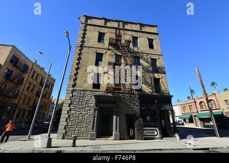 Straße Film setzt in den Paramount Studios in Los Angeles. Stockfoto