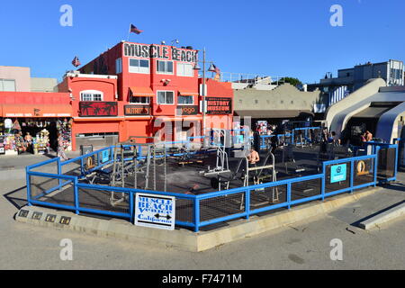 Muscle Beach Kalifornien Stockfoto