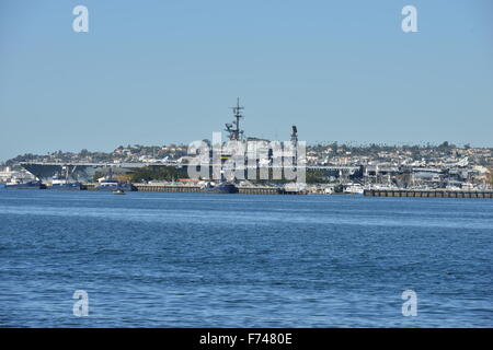 USS Midway in San Diego Stockfoto