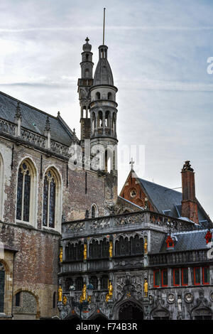 Basilika des Heiligen Blutes, Brügge, Belgien Stockfoto