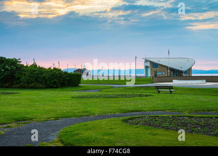 Hovercraft-Station, Morecambe Stockfoto