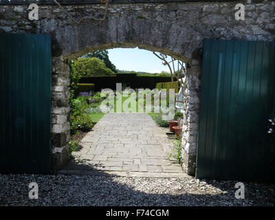 Der ummauerte Garten Schloss Glenarm, Nordirland. Stockfoto