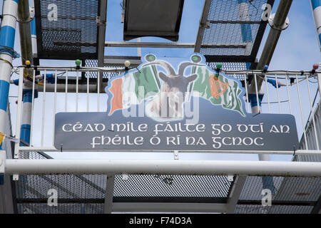 Puck Fair Zeichen, Killorglin; County Kerry; Irland Stockfoto