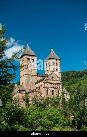 Kloster Murbach in Guebwiller, Elsass, Vogesen, Frankreich Stockfoto