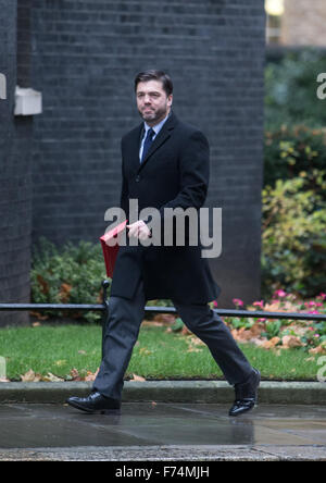 Wales-Sekretär, Stephen Crabb, kommt in der Downing Street für eine Kabinettssitzung Stockfoto