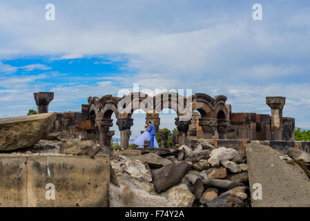 Zvartnots Kathedrale, Armenien Stockfoto