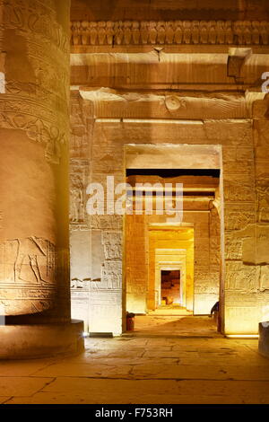 Ägypten - Kom Ombo, Tempel von Sobek Stockfoto