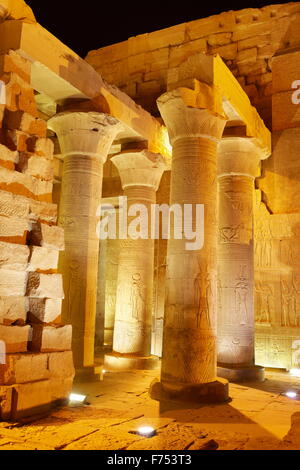 Ägypten - Kom Ombo, Tempel von Sobek Stockfoto