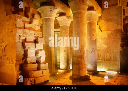 Ägypten - Kom Ombo, Tempel von Sobek Stockfoto