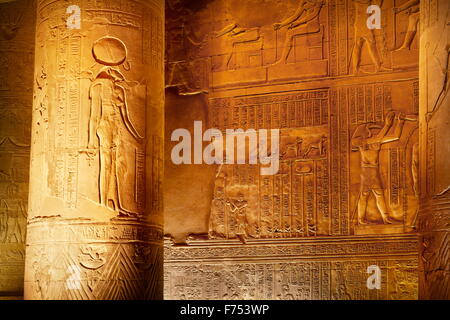 Ägypten - Kom Ombo, Tempel von Sobek Stockfoto