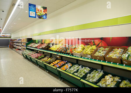 Aldi Rotherham Yorkshire Stadtzentrum innere Stockfoto