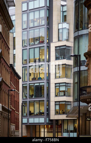 Manchester-König Straße Gebäude Detail Architekt Eigenschaft Eigenschaften Gebäude architektonische Entwicklung-Struktur-Eigenschaft Stockfoto