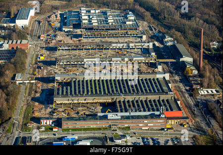 Abriss-Opel-Werk 2 in Langendreer, Bochum, Ruhr und Umgebung, Nordrhein-Westfalen, Deutschland, Europa, Luftaufnahme, Vögel-Augen-Blick Stockfoto