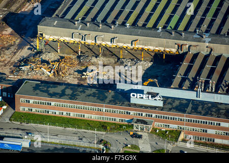 Abriss-Opel-Werk 2 in Langendreer, Bochum, Ruhr und Umgebung, Nordrhein-Westfalen, Deutschland, Europa, Luftaufnahme, Vögel-Augen-Blick Stockfoto