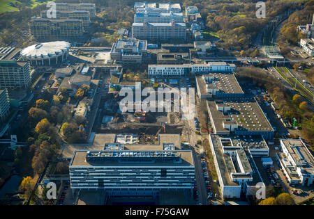 Sanierung und Neubau wegen Asbest Probleme, schauen Sie sich die Ruhr-Universität Bochum RUB, Abriss des Engineering Stockfoto