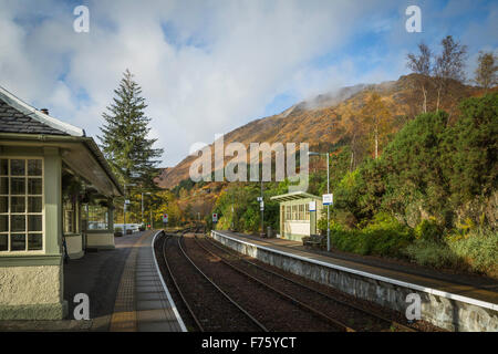 Glenfinnan Railway Station, Lochaber, Western Highlands, Schottland Stockfoto