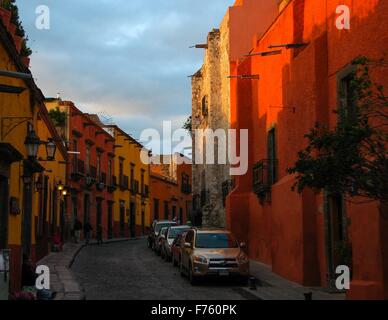 Interessante Architektur in San Miguel de Allende, Mexiko. Stockfoto