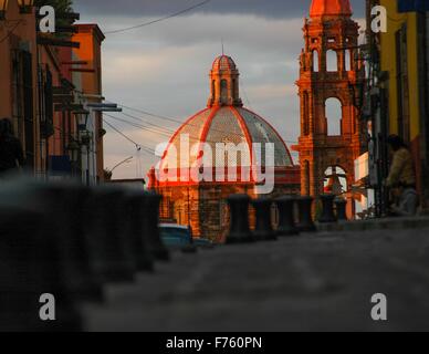 Interessante Architektur in San Miguel de Allende, Mexiko. Stockfoto