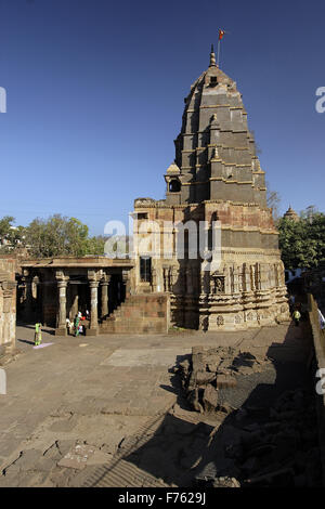 Mamleshwar Jyotirlinga Tempel, Omkareshwar, Khandwa, Madhya Pradesh, Indien, Asien Stockfoto