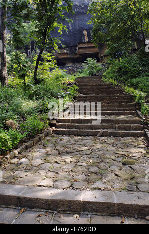 Kondana Buddhist Caves, Karjat, Raigad, Maharashtra, Indien, Asien Stockfoto