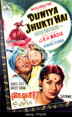 Hindi-Film-Film-Poster Duniya Schima Hai, Indien, Asien Stockfoto