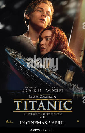 Film Film Plakat der Titanic Stockfoto