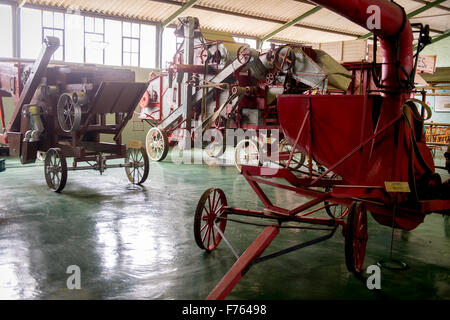 Antike Maschinen im landwirtschaftlichen Museum in Südafrika Stockfoto
