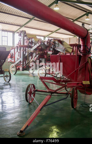 Antike Maschinen im landwirtschaftlichen Museum in Südafrika Stockfoto