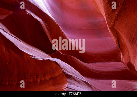 Sandstein-Formationen Inantelope Canyon, Arizona Stockfoto