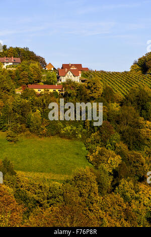 Römer Straße, Römerstraße, Sausal, Steiermark, Österreich, Einoed Stockfoto