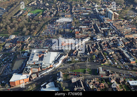 Luftaufnahme des Dunhills Haribo süße Fabrik in Pontefract, West Yorkshire, Großbritannien Stockfoto