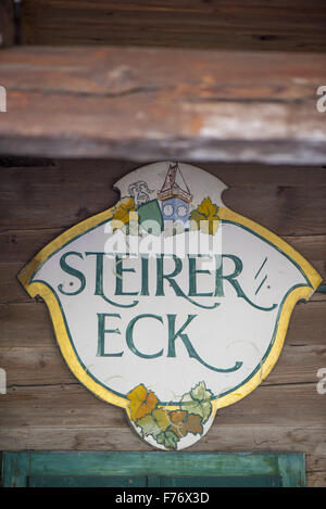 Gastronomie Steirereck Pogusch, Steiermark, Österreich, Pogusch Stockfoto