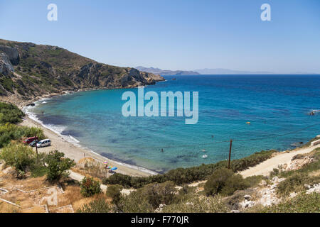 Blick auf die Bucht, Insel Naxos, Griechenland Stockfoto