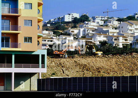 Erschließung von Grundstücken in der Algarve. Portugal Stockfoto