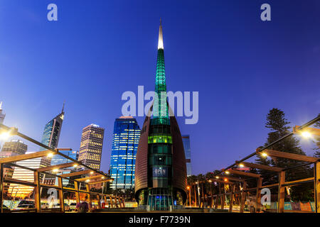 Der Glockenturm im Kasernenhof, Perth, Westaustralien. Stockfoto