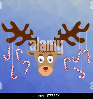 Niedliche Cartoon-Hirsch Stock Vektor