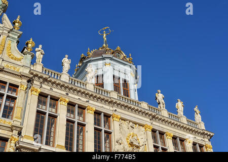 Fassade des gebaut im 17. Jahrhundert von Gilde der Bäcker Haus Roi d ' Espagne restauriert Stockfoto