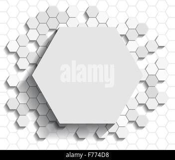Sechseck flachen Hintergrund Stock Vektor